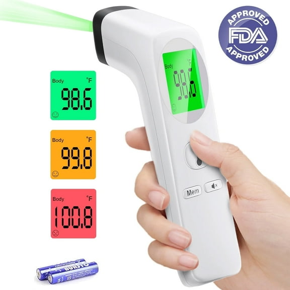 ZOUYUE Forehead Thermometer for Adults and Kids,Baby Thermometer with 35 Memory & Mute Function,No-Touch Infrared Thermometer with LED Display, Ideal for the Whole Family