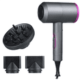 thumbnail image 1 of ZOUYUE Hair Dryer with Diffuser, 1800W Ionic Blow Dryer, Professional Portable Hair Dryers & Accessories for Women Curly Hair, Grey, 1 of 8