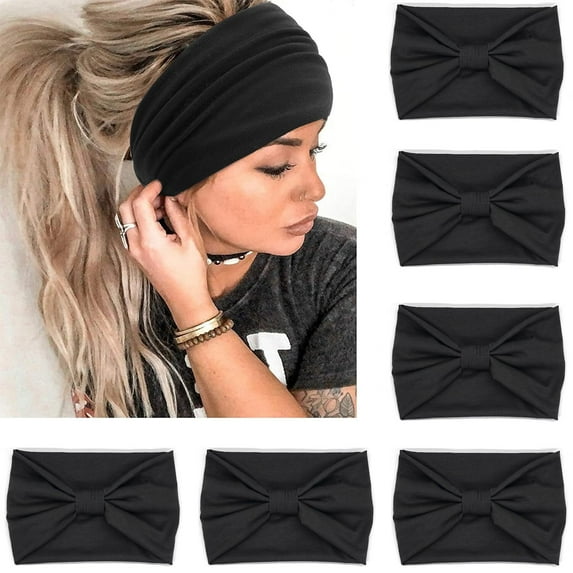 ZOUYUE Headbands for Women African Boho Wide Hairband Headband Knotted Head Wraps Turbans Hair Accessories