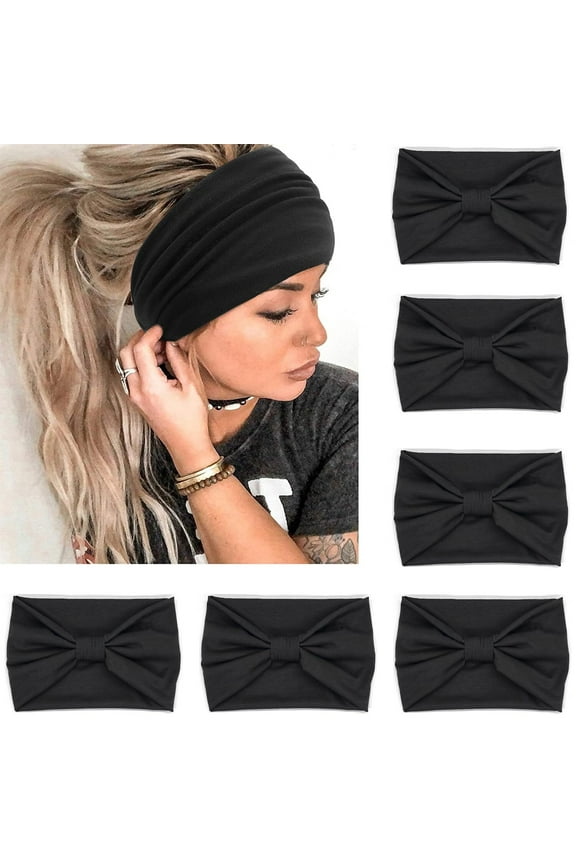 ZOUYUE Headbands for Women African Boho Wide Hairband Headband Knotted Head Wraps Turbans Hair Accessories