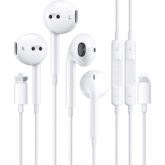 ZOUYUE In Ear Earphones, White, 2 Count