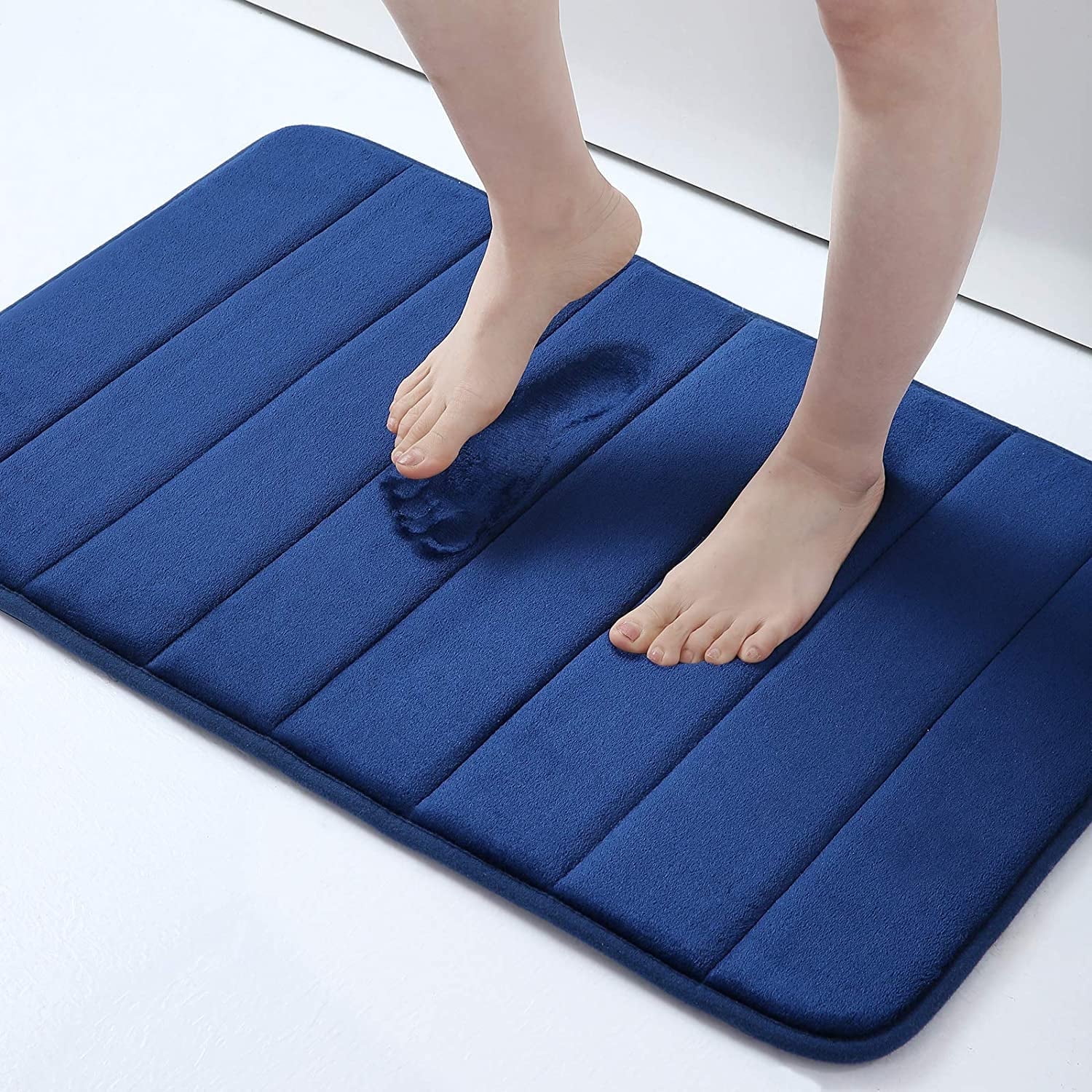 ZOUYUE Memory Foam Bath Mat Rug, 24" x 16", Ultra Soft and Non-Slip ...