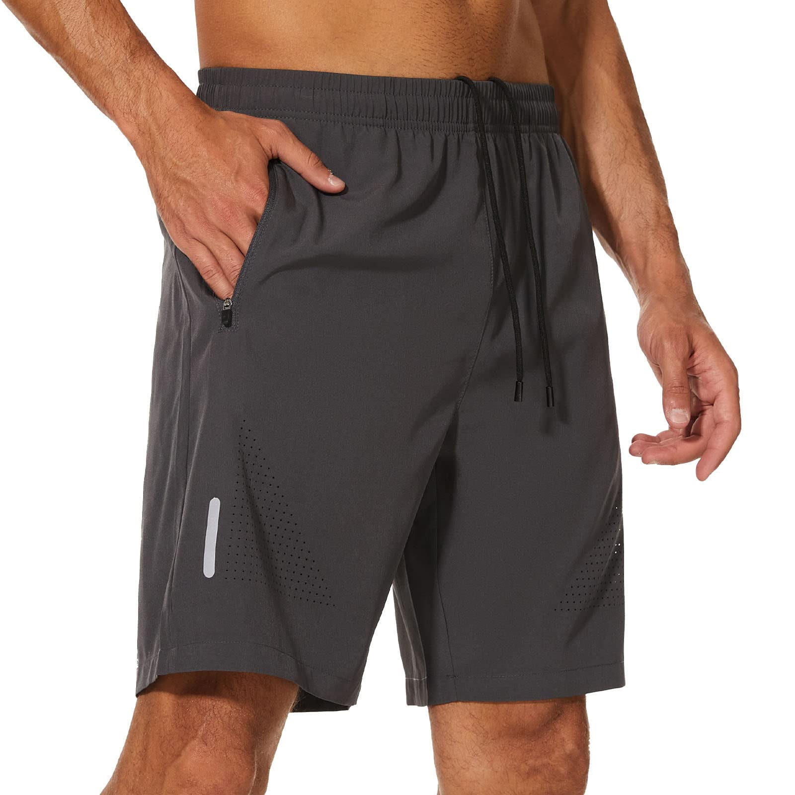 ZOUYUE Men's Summer Running Shorts Gym Sport Shorts for Men with