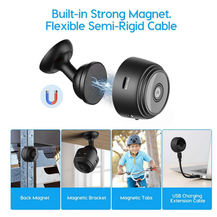 ZOUYUE Mini Wireless Security 1080P Night Vision, Motion Sensor Camera