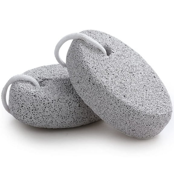 ZOUYUE Natural Foot Pumice Stone for Feet,2-Pack Lava Pedicure Tools Hard Skin Callus Remover for Feet and Hands