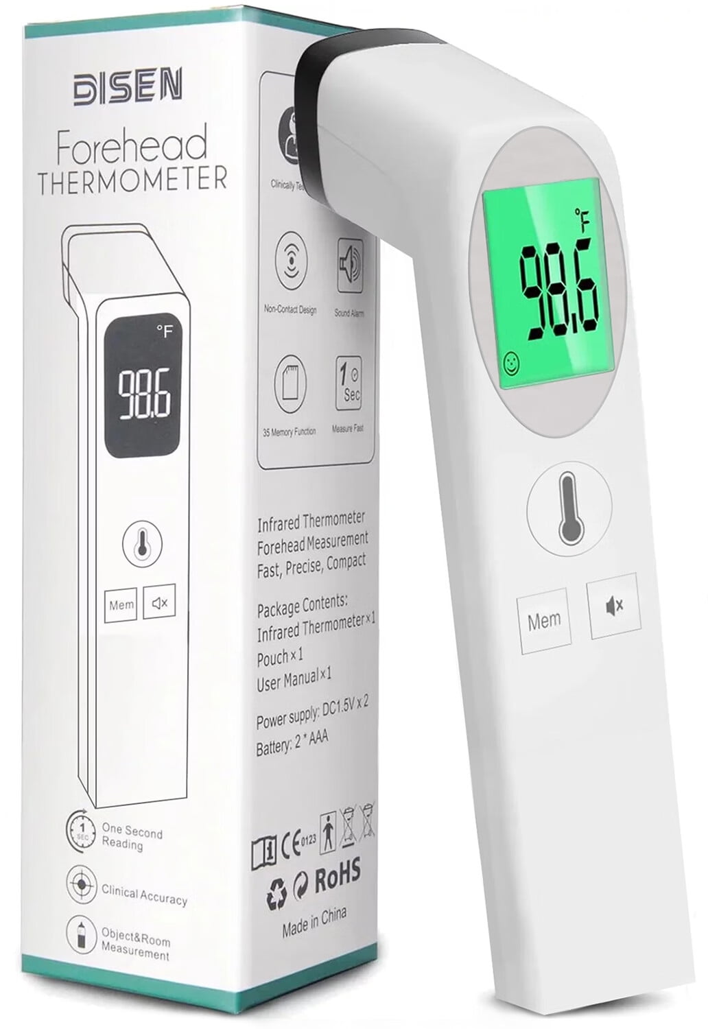 ZOUYUE NoTouch Thermometer for Adults and Kids,FSA/HSA Eligible,Fast