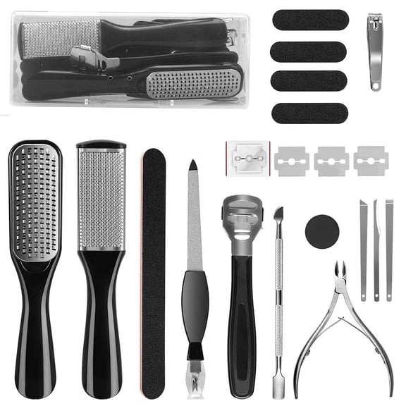 ZOUYUE Professional Manicure Set 20 in 1 Stainless Nail Clippers Kit Pedicure Tools Kit for Trave