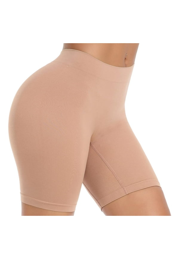 Slip Shorts Womens Comfortable Seamless Smooth Shapewear Slip Shorts for Under Dresses-Milk Coffee