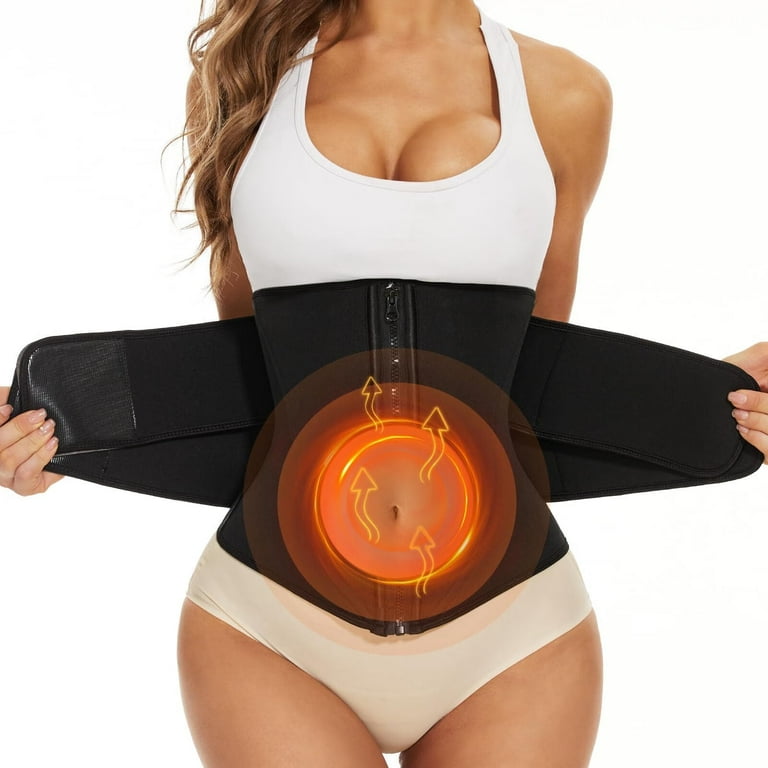 SIMIYA Waist Trainer for Women Weight Loss Sweat Waist Trainer Corset Trimmer Shaper Belt for Women Walmart