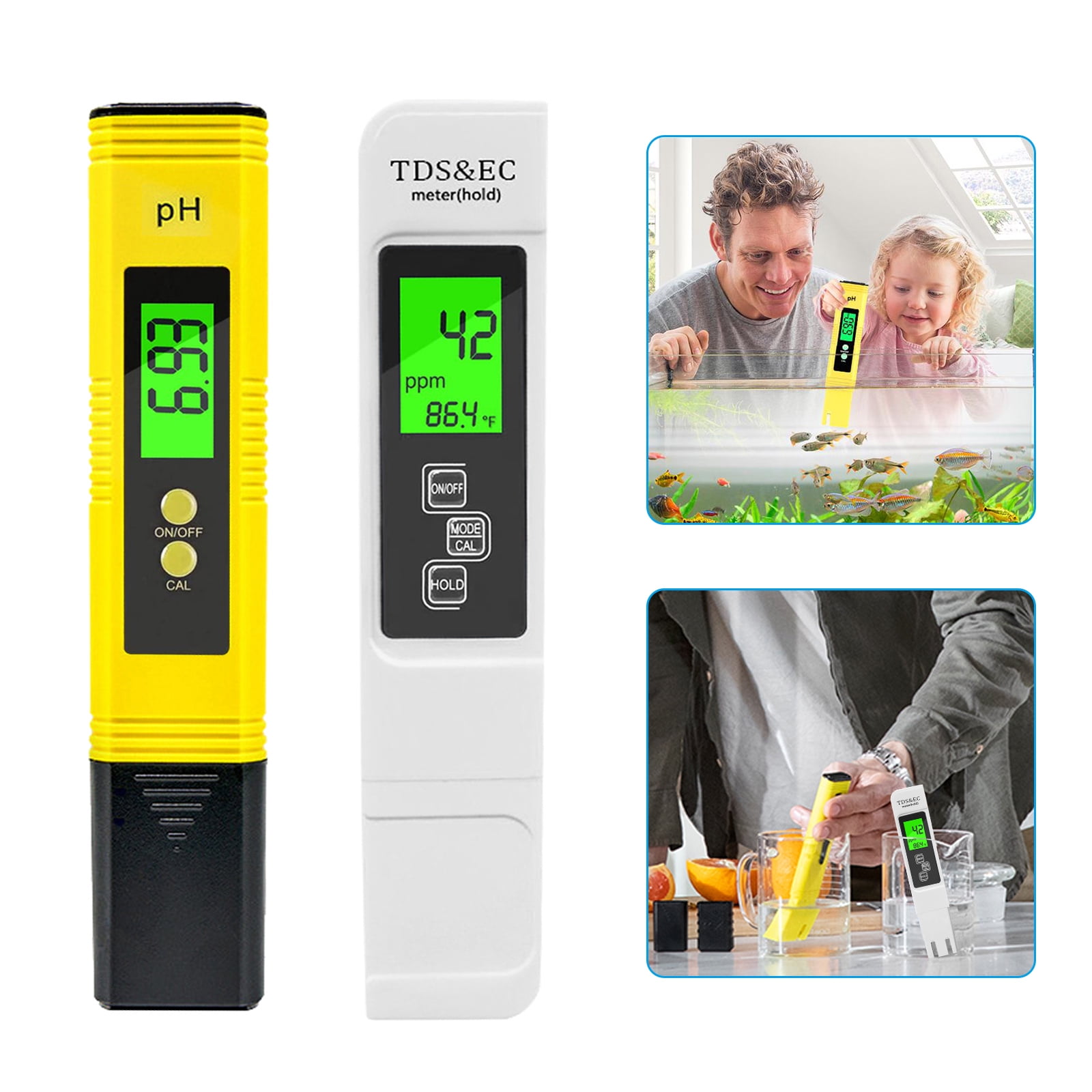 ZOUYUE Water PH Meter & TDS Meter Combo, Digital Water Quality Test ...