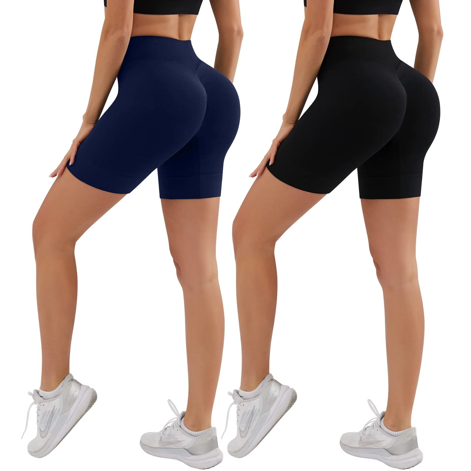 ZOUYUE Womens High Rise Gym Shorts,12 Pack