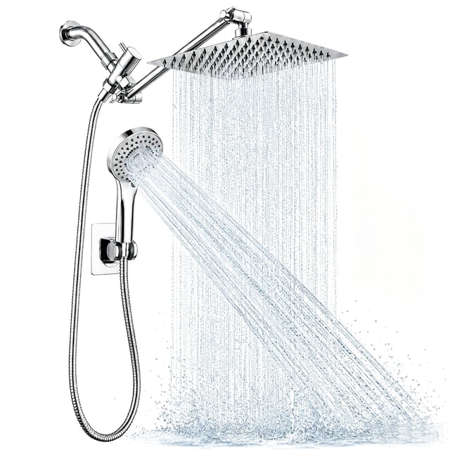 ZOWWKLLY Shower Head, 10” High Pressure Rain Shower Head with Handheld ...