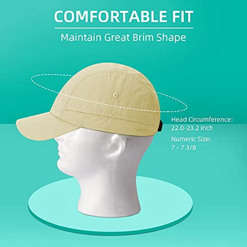 ZOWYA Outdoor Sport Hat, QuickDry Breathable Soft Fishing Hat Men's
