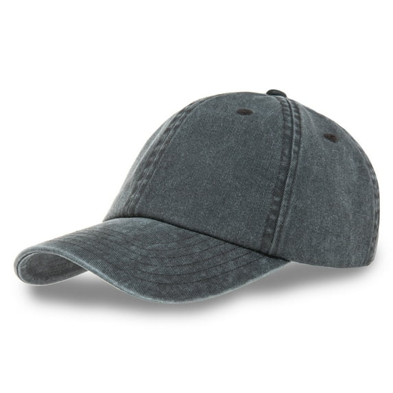 ZOWYA Plain Daddy Hat for Men and Women, 100% Cotton Blank Vintage Washed Baseball Cap Adult Unisex Adjustable Strapback One Size.