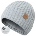 thumbnail image 1 of ZOWYA Winter Hat Thick Knit Beanie with Thermal Lining Snow Skull Cap for Men and Women, 1 of 5
