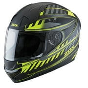 ZOX ST-11118 ‘Thunder 2’ Blade Matte Hi-Viz Yellow and Black Full-Face Motorcycle Helmet X-Small