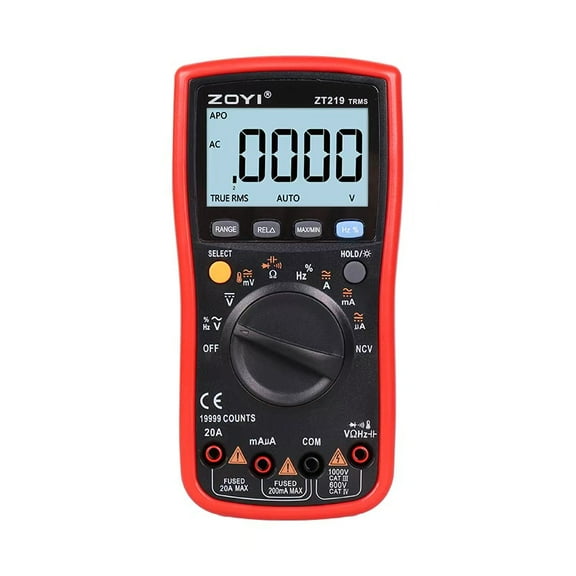 ZOYI ZT219 True RMS Digital Multimeter 19999 Counts, Auto ranging NCV, Temperature, Capacitance, Frequency Duty Cycle Tester, with Backlight Data Hold