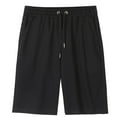 thumbnail image 1 of ZOYOEN Boys Athletic Shorts with Pockets- Cotton Elastic Waist Casual Drawstring Active Shorts Husky Black Size 10, 1 of 5