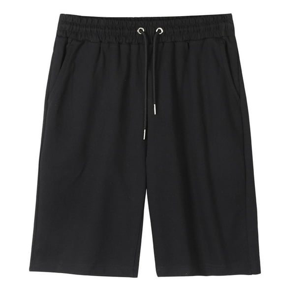 ZOYOEN Boys Athletic Shorts with Pockets- Cotton Elastic Waist Casual Drawstring Active Shorts Husky Black Size 10