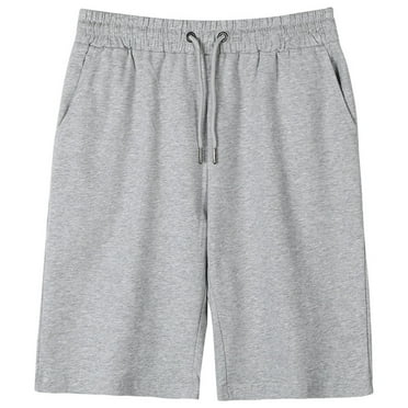 ZOYOEN Boys Athletic Shorts with Pockets- Elastic Waist Casual Cotton Drawstring Active Shorts Husky Gray Size 10