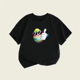 thumbnail image 1 of ZOYOEN Boys Easter T Shirts- Short Sleeve Cute Cotton Casual Graphic Tee Toddler to Big Black Size 7-8 T, 1 of 3