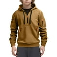 thumbnail image 1 of ZOYOEN Boys Fashion Hooide Pullover- Casual Long Sleeve Regular Fit Kids Sweatshirt Brown Size 10 Years, 1 of 9