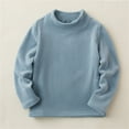 thumbnail image 1 of ZOYOEN Boys Fleece Shirts- Long Sleeve Warm Crewneck Casual Kids Fall Winter Clothes Blue Size 4-14, 1 of 5