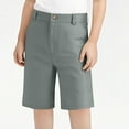 thumbnail image 1 of ZOYOEN Girls Chino Shorts with Pockets- Casual Pull On Knee Length School Uniform Dark Gray Size 14, 1 of 7