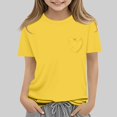 thumbnail image 1 of ZOYOEN Girls Fashion T Shirts- Cute Casual Crewneck Short Sleeve Summer Tops Yellow Size 14, 1 of 6
