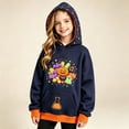 thumbnail image 1 of ZOYOEN Girls Halloween Graphic Hoodie- Cute Long Sleeve Pullover Funny Kids Sweatshirt 4-12, 1 of 6
