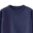 thumbnail image 1 of ZOYOEN Girls Knit Sweaters- Casual Long Sleeve Warm Crewneck Kids Fall Winter Tops Navy Size 5 T, 1 of 9