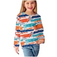 thumbnail image 1 of ZOYOEN Girls Long Sleeve T Shirts- Casual Fashion Crewneck Kids Graphic Tops Multicolor Size 11-12T, 1 of 6
