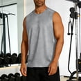thumbnail image 1 of ZOYOEN Mens Gym Tank Tops- Quick Dry Summer Breathable Sleeveless Muscle Shirts Gray Size XS, 1 of 9