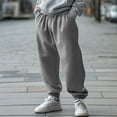 thumbnail image 1 of ZOYOEN Mens Sweatpants with Pockets- Drawstring Baggy Elastic Waist Casual Joggers Pants Gray Size 2XL, 1 of 8