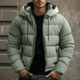 thumbnail image 1 of ZOYOEN Mens Winter Coats with Hood- Zipper Casual Lightweight Warm Down Quilted Jacket Gray Size L, 1 of 6