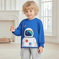 thumbnail image 1 of ZOYOEN Toddler Boys Graphic Sweatshirt- Soft Cotton Long Sleeve Casual Pullover Kids Fall Winter Clothes Blue Size 2-7 T, 1 of 5