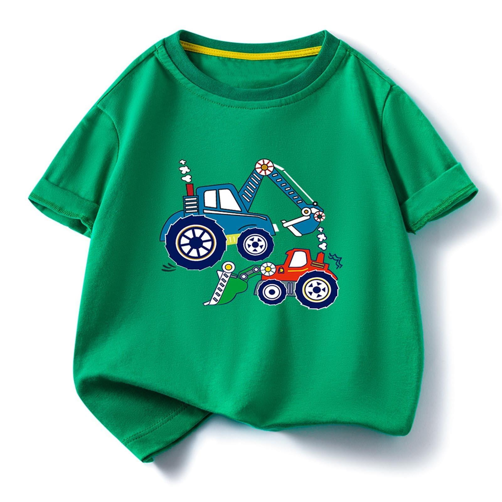 ZOYOEN Toddler Boys Graphic T Shirts- Casual Cotton Cute Short