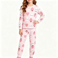 thumbnail image 1 of ZOYOEN Toddler Girls Outfits Set- Cute Long Sleeve Casual Soft Cotton T Shirts and Pants Kids Fall Winter Clothes Pink Size 6 T, 1 of 6