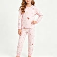 thumbnail image 1 of ZOYOEN Toddler Girls Outfits Set- Long Sleeve Soft Cotton Cute Casual T Shirts and Pants Kids Fall Winter Clothes Pink Size 2-6 T, 1 of 6
