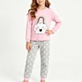 thumbnail image 1 of ZOYOEN Toddler Girls Outfits Set- Soft Cotton Cute Casual Long Sleeve T Shirts and Pants Kids Fall Winter Clothes Pink Size 3 T, 1 of 6