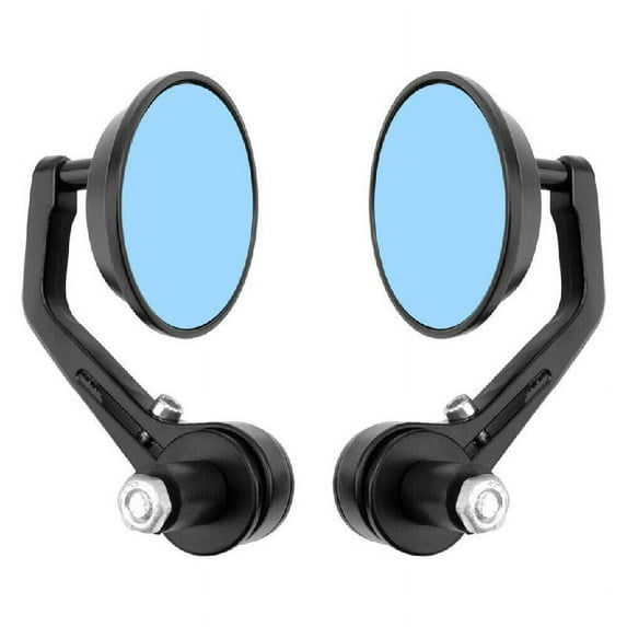 ZOYONE Motorcycle Modification Rearview Mirror 2Pcs 7/8" Round Handlebar Rear Mirrors