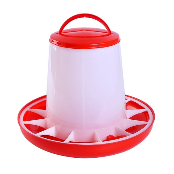 ZOYONE Plastic Poultry Feeder Hanging Chicken Food Dispenser Durable Automatic Food Container for Duck Goose