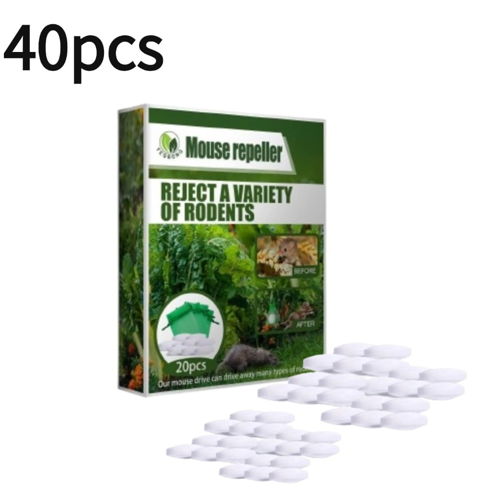 ZOYXRO 40pcs Peppermint Oil Rat Repellent for House Repel Mice and Rats Rodent Control