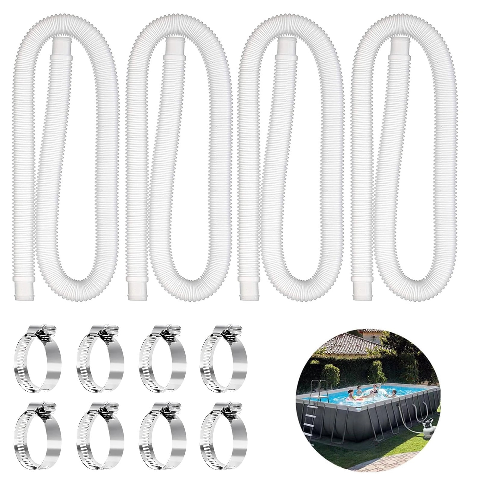 ZOYXRO Pool Pump Hose for Intexx Pools, Above Ground Pool 1.25x57 Inch