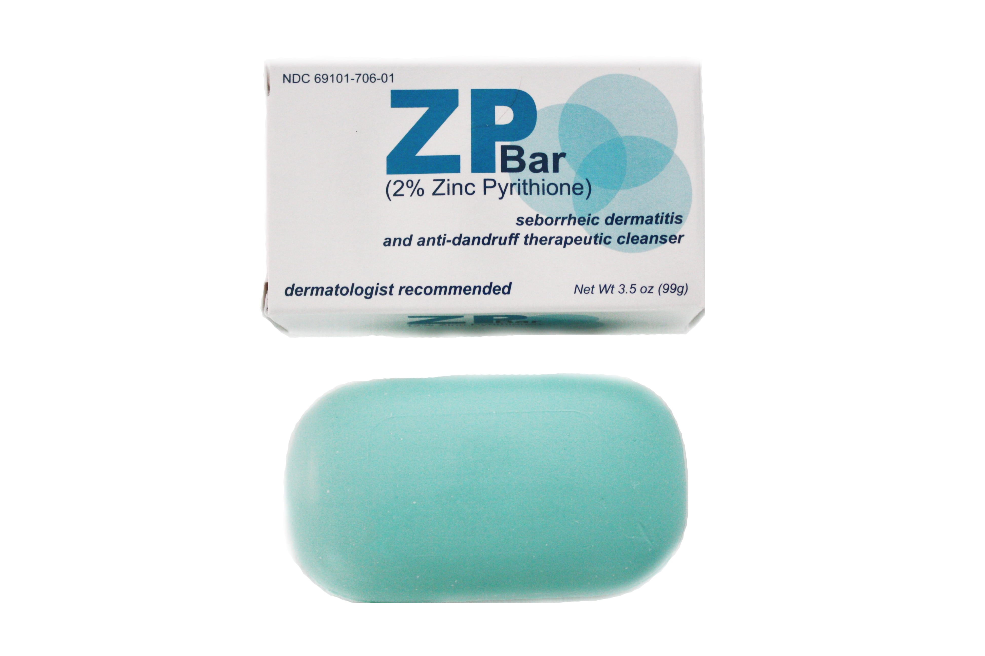 ZP Bar (2 Zinc Pyrithione) by Burke Therapeutics, Face, Scalp, and Body Soap to Relieve