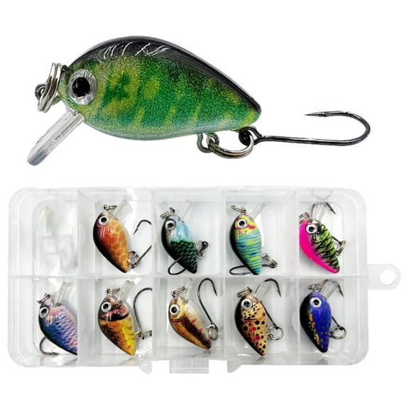 ZPAQI 1.5g Swimbait Fishing Hard Baits Mini Lures for Bass Trout Saltwater/Freshwater