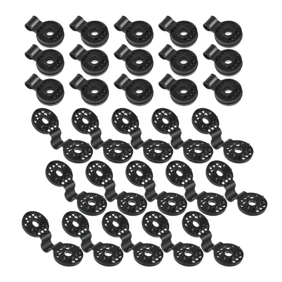 ZPAQI 10/20/30Pcs Shade Cloth Heavy Duty Lock Grip Round Plastic Shade Cloth Clips