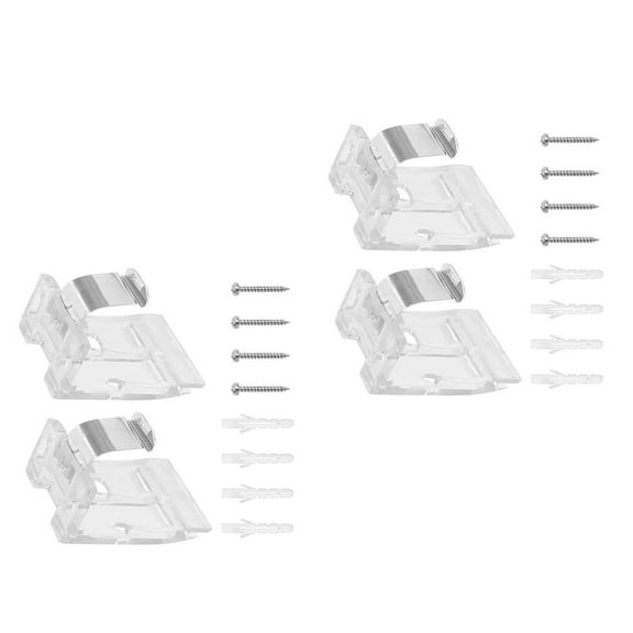 ZPAQI 10/20Pcs 25mm Window Cordless Shade Curtain Mounting Brackets with Metal Clip