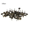 thumbnail image 1 of ZPAQI 100 Pieces Antique Upholstery Nails Round Decorative Tacks Metal Thumb Tacks, 1 of 20