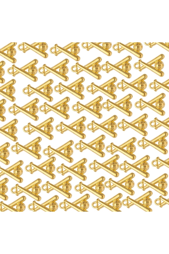 100 Pieces Baseball Bat Charm for Crafting Necklaces Bracelets Jewelry Supplies